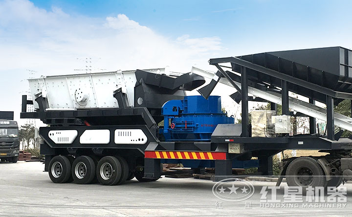 流動式石子粉碎機：配VSI制砂機，一般負責石子的制砂