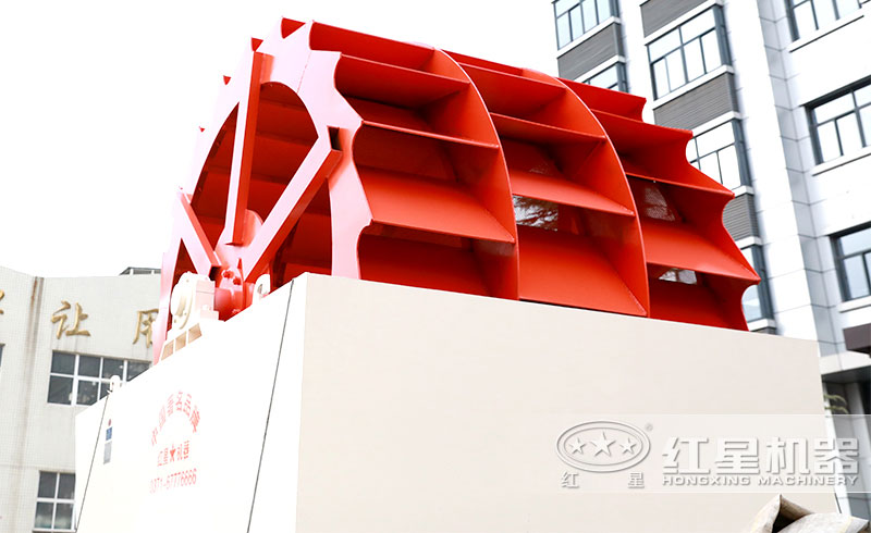 三輪輪斗式洗砂機，產量120-200t/h