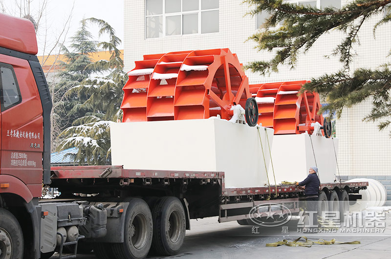 時產200-300噸水洗砂生產線發貨了，發貨周期在一周之內，早投產早盈利 