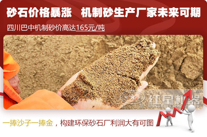 機制砂價格上漲，合理構建環保砂石廠更賺錢