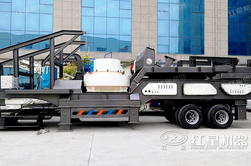 沖擊破移動式破碎機專業制砂，級配合理