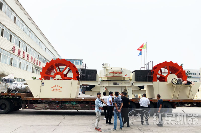 廠家洗沙機發貨，專車運輸