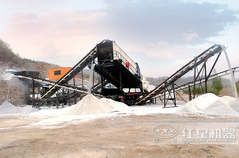 移動式小型石頭破碎機在砂廠占地小，轉場靈活